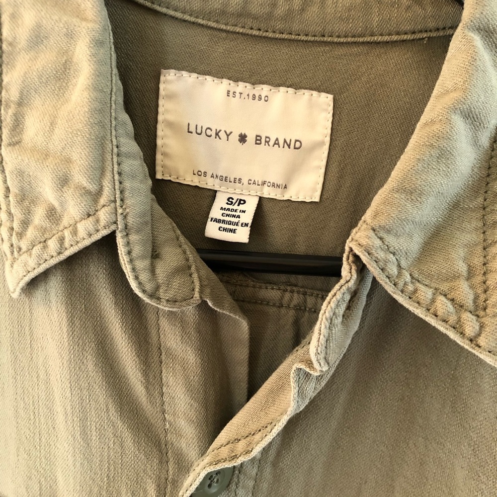 *LIKE NEW* Green Cargo style Lucky Brand Dress - Picture 5 of 6